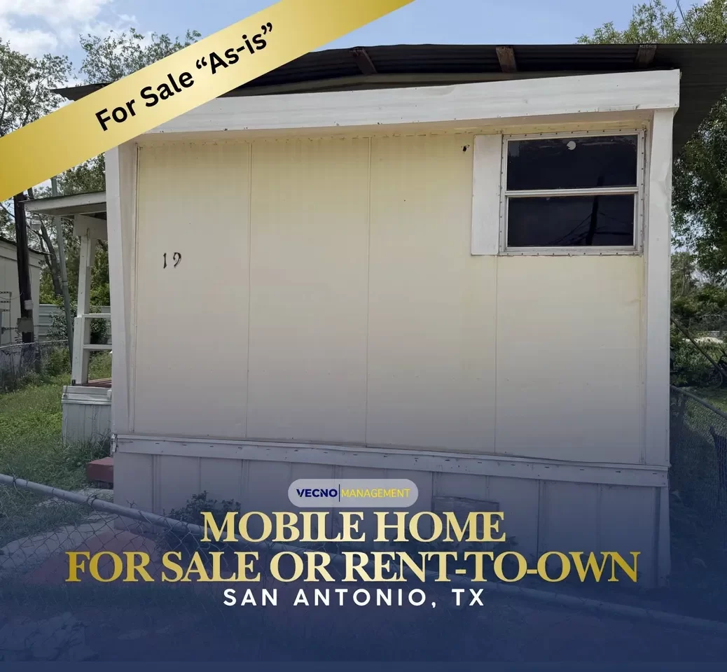 2BR Mobile Home for Sale in San Antonio, TX