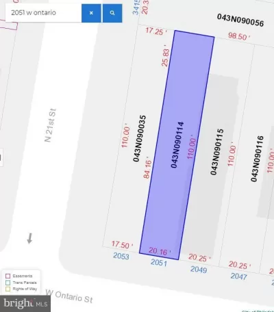 Land for Sale in Philadelphia, PA