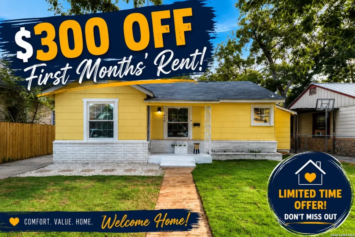 2BR House for Rent in San Antonio, TX