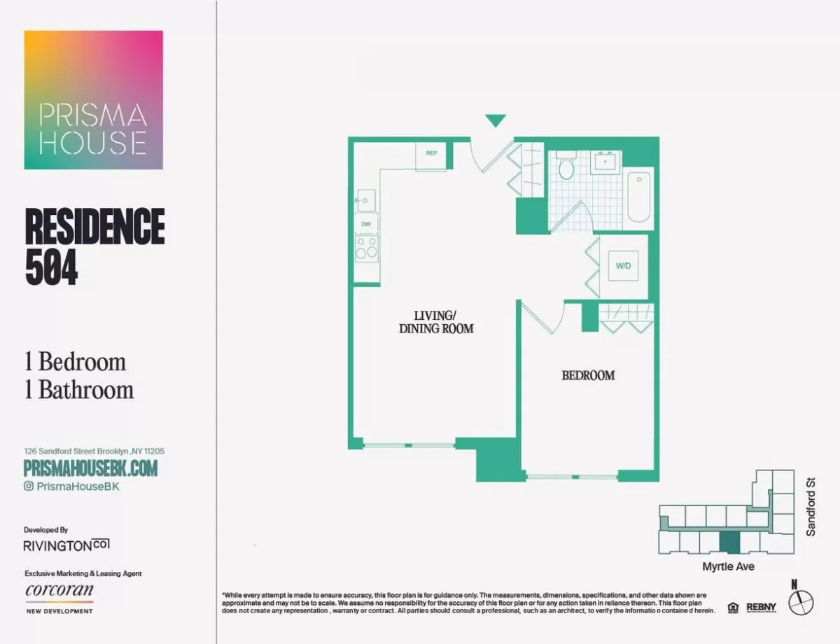 1BR Apartment for Rent in Brooklyn, NY