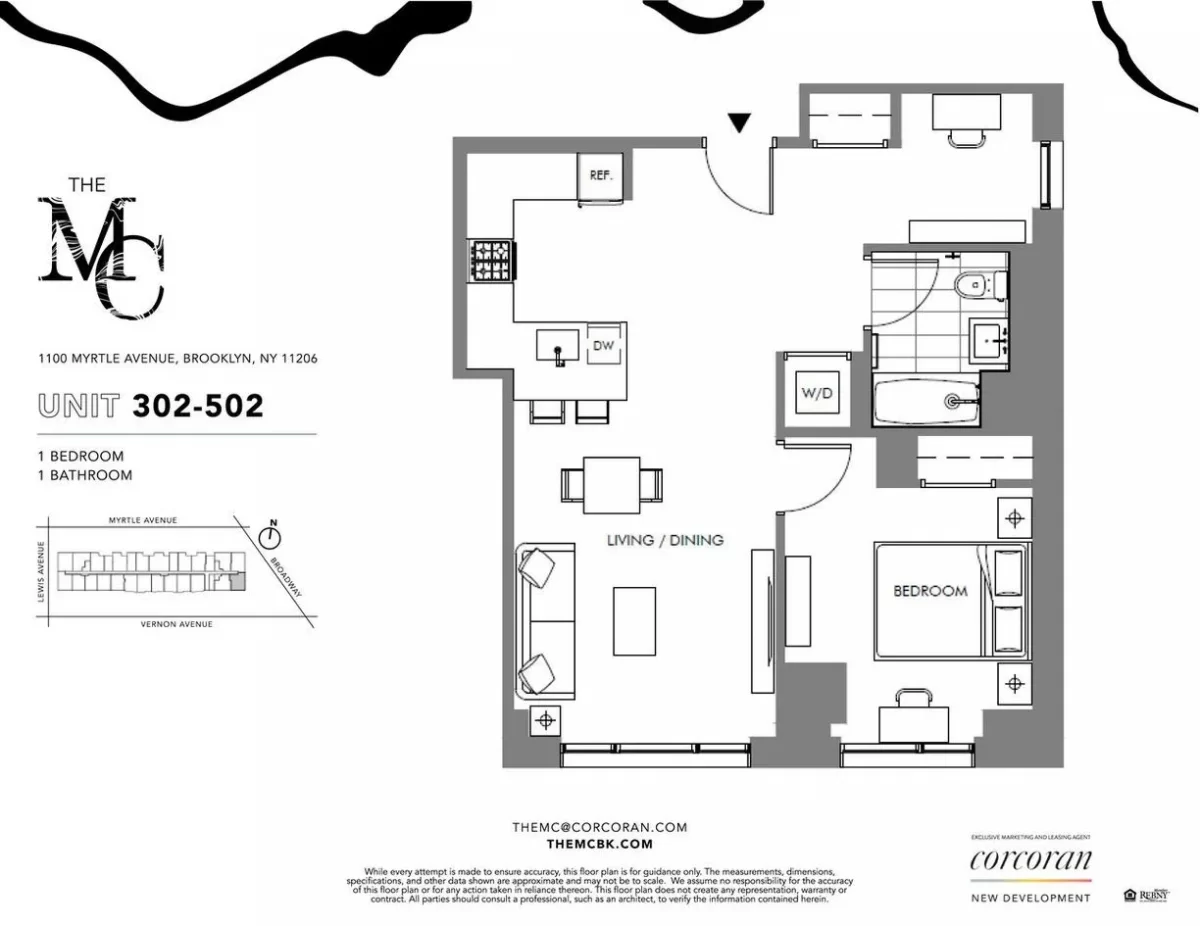 1BR Apartment for Rent in Brooklyn, NY