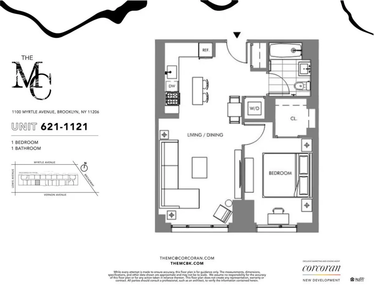 1BR Apartment for Rent in Brooklyn, NY