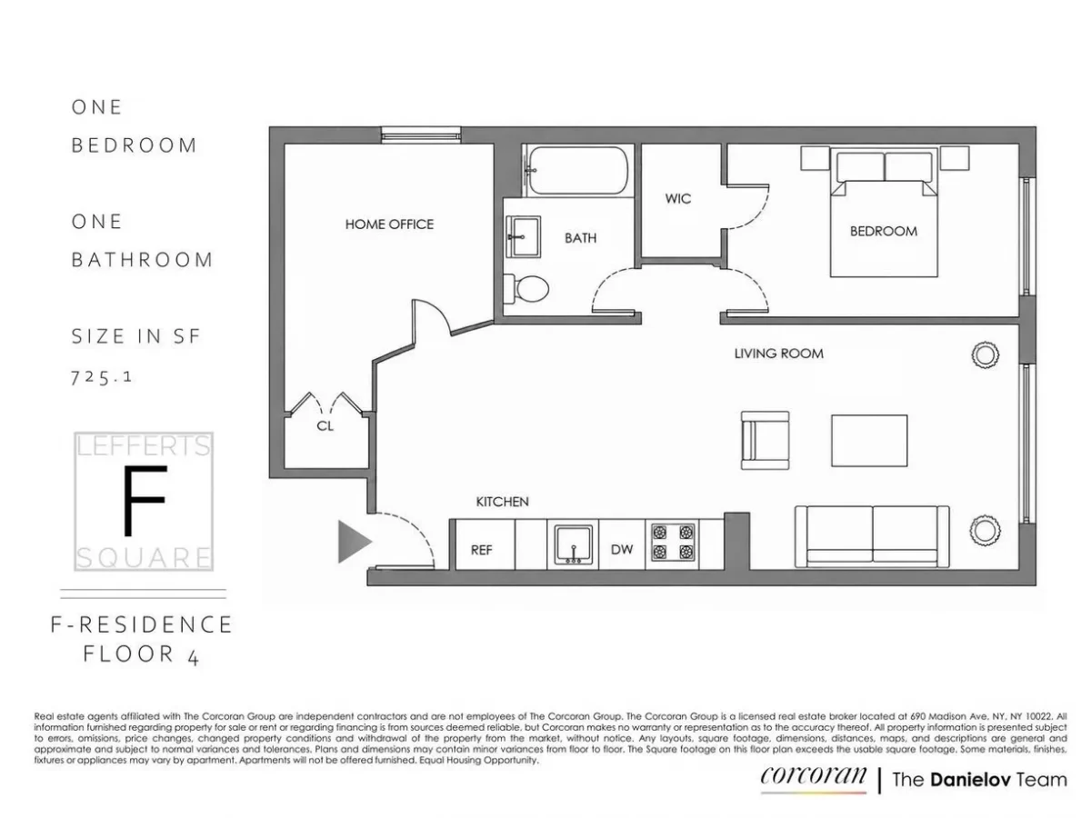 1BR Apartment for Rent in Brooklyn, NY