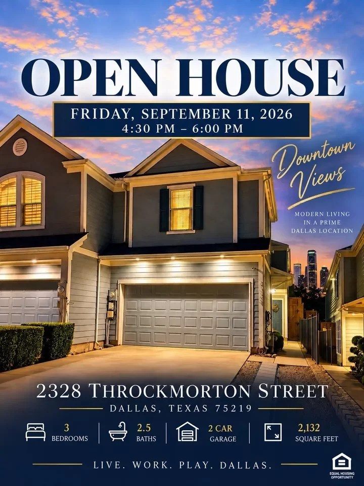 3BR Townhouse for Sale in Dallas, TX