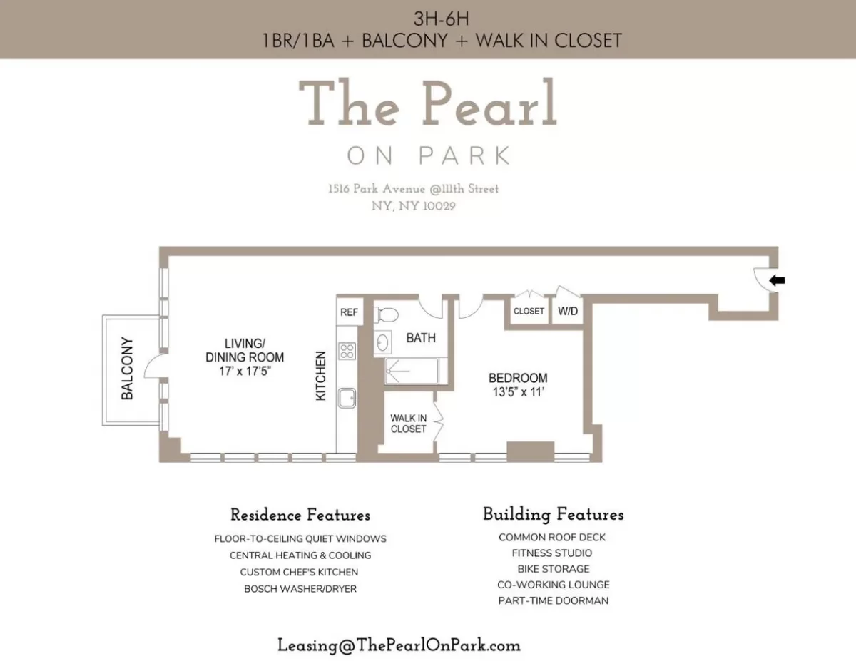 1BR Apartment for Rent in New York, NY