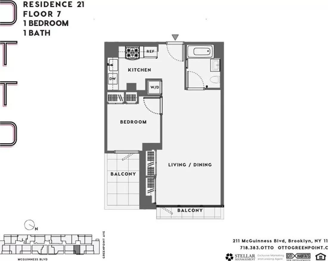 1BR Apartment for Rent in Brooklyn, NY